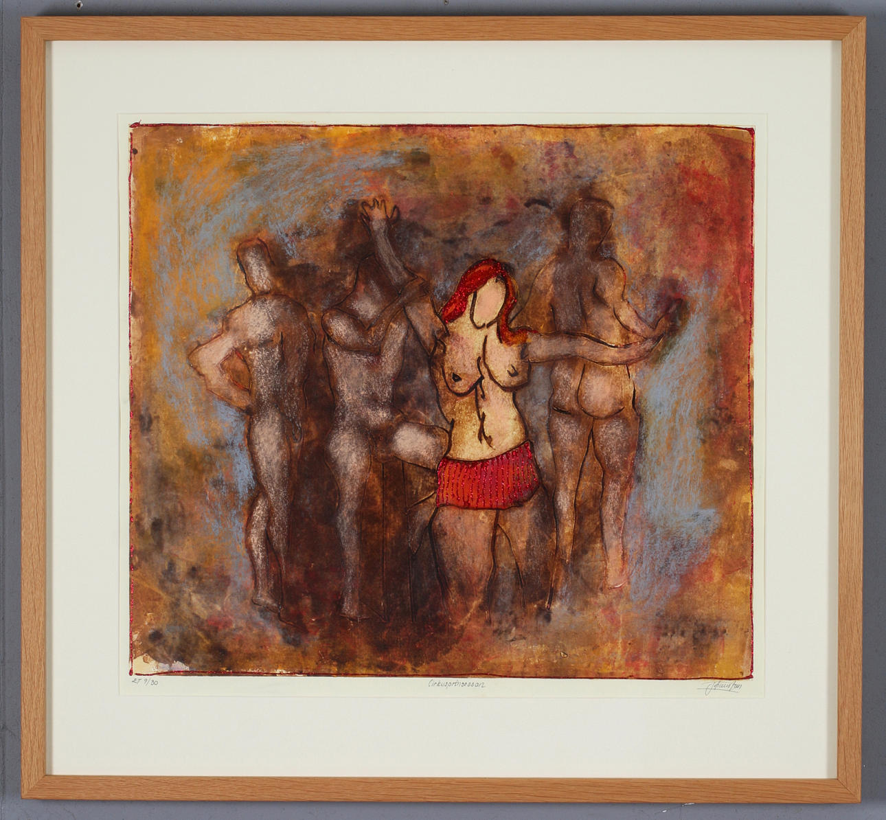 SOFIA RUSTAN. "Circus Princess", lithograph, signed and numbered ET 9/30.