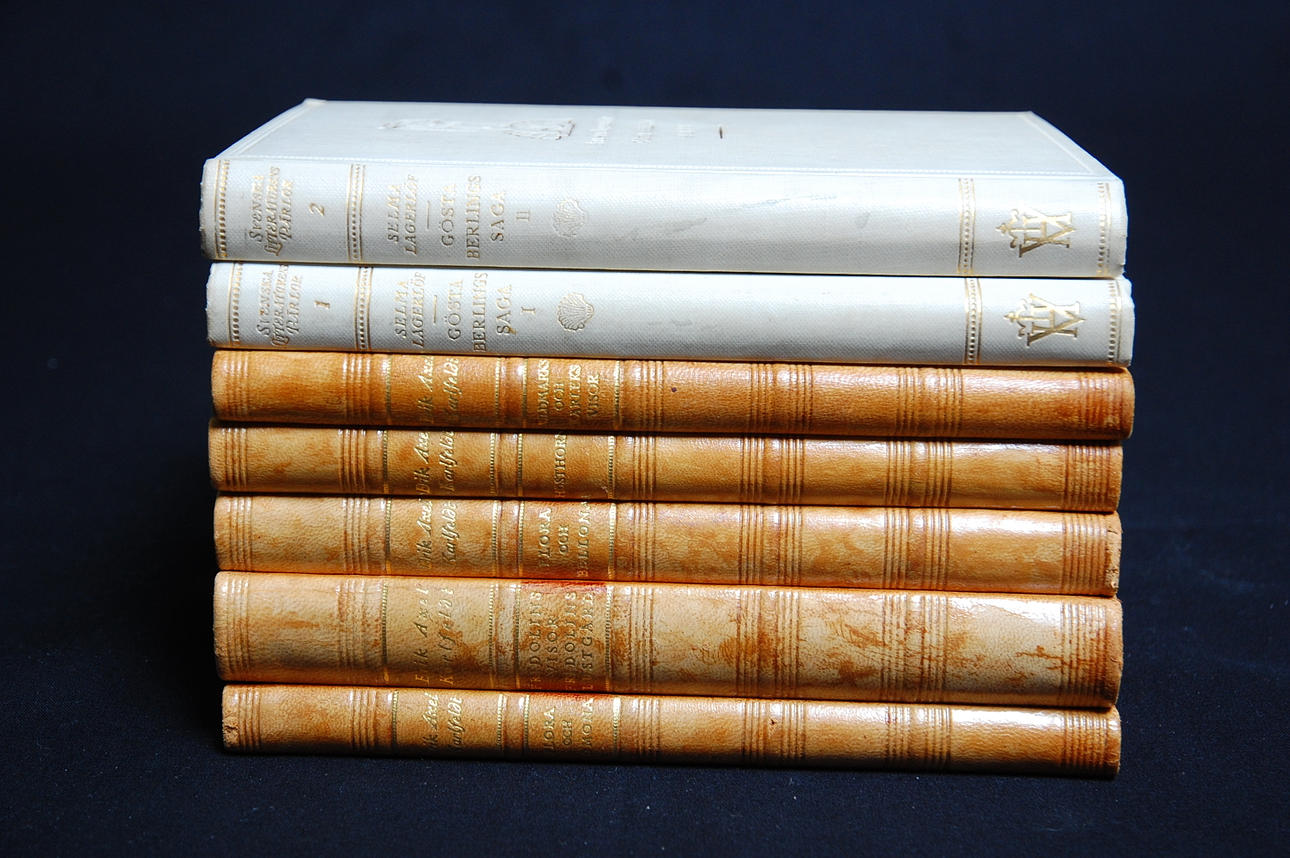 BÖCKER, 7 st Selma Lagerlöf, Erik Axel Karlfeldt.