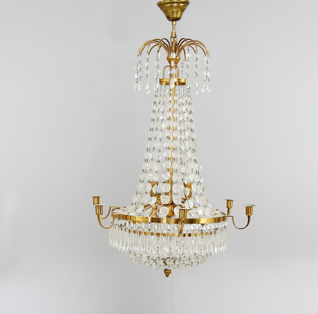 KRISTALLKRONA, Gustaviansk stil, 1930/40-tal.