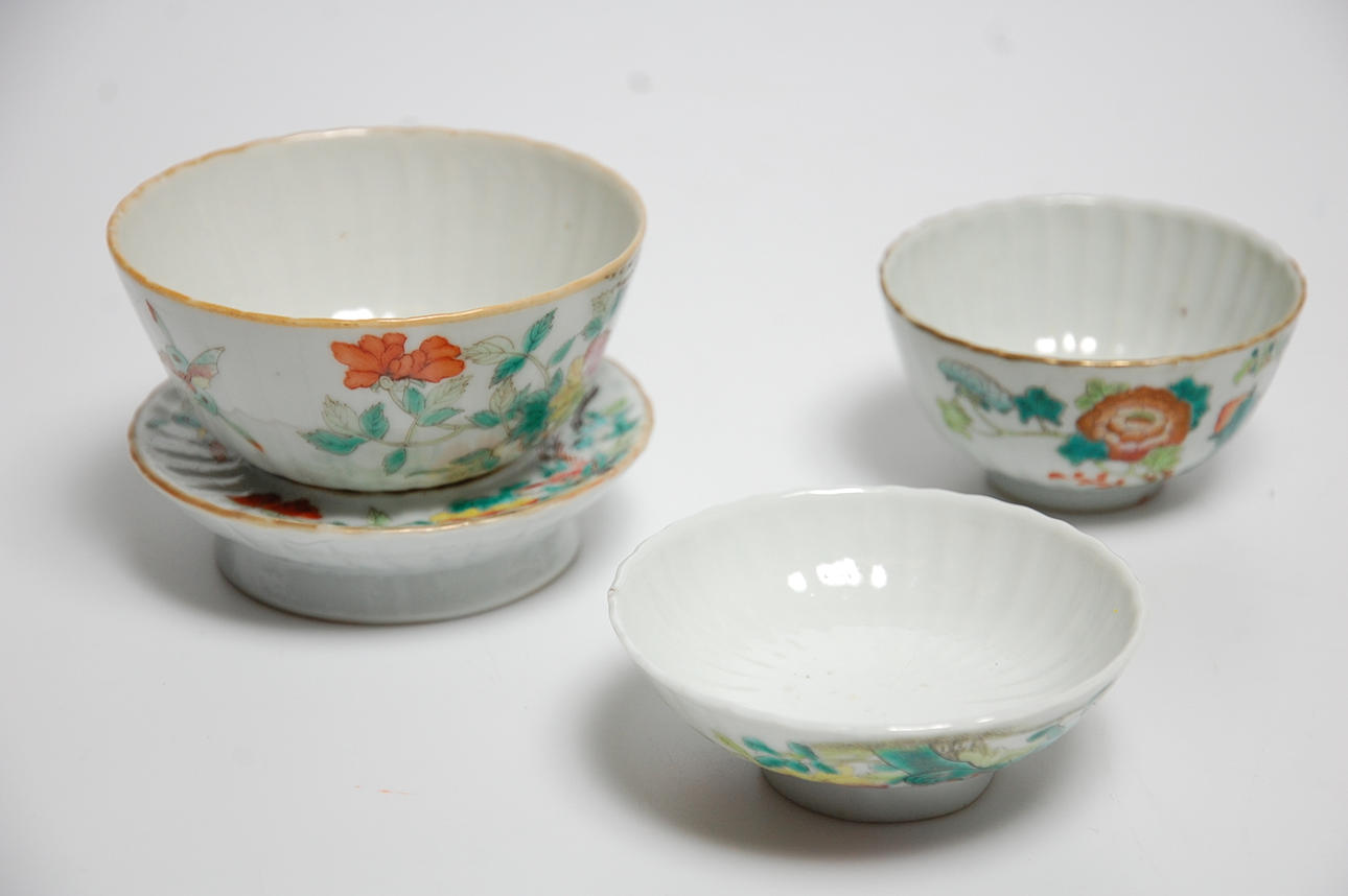 PORSLIN, 4 delar, Kina, 18-1900-tal.