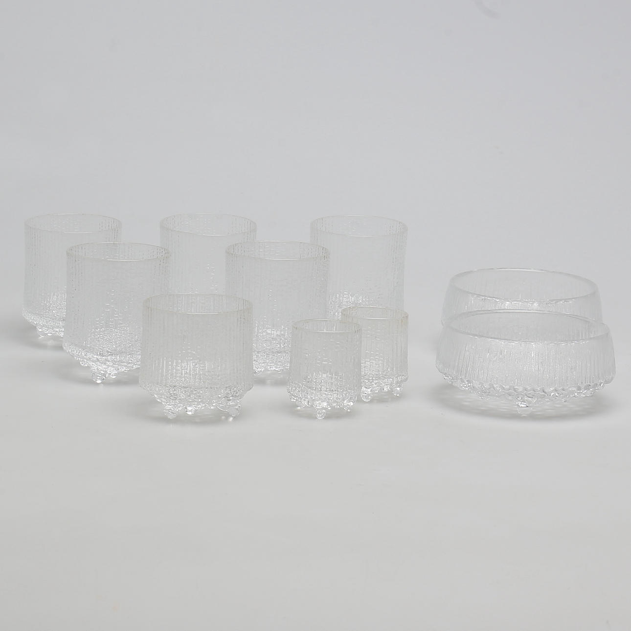 PARTI GLAS. 10 st "Ulitma Thule" Tapio Wirrkala. Iittala. Finland.