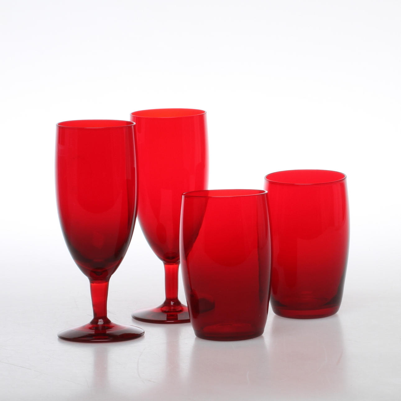 GLAS, 9 st, vin/champagne samt dricksglas, Reijmyre.