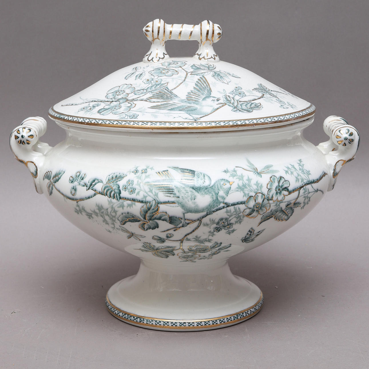 SOPPTERRIN, porslin, "Wexiö Guld", Gustavsberg.