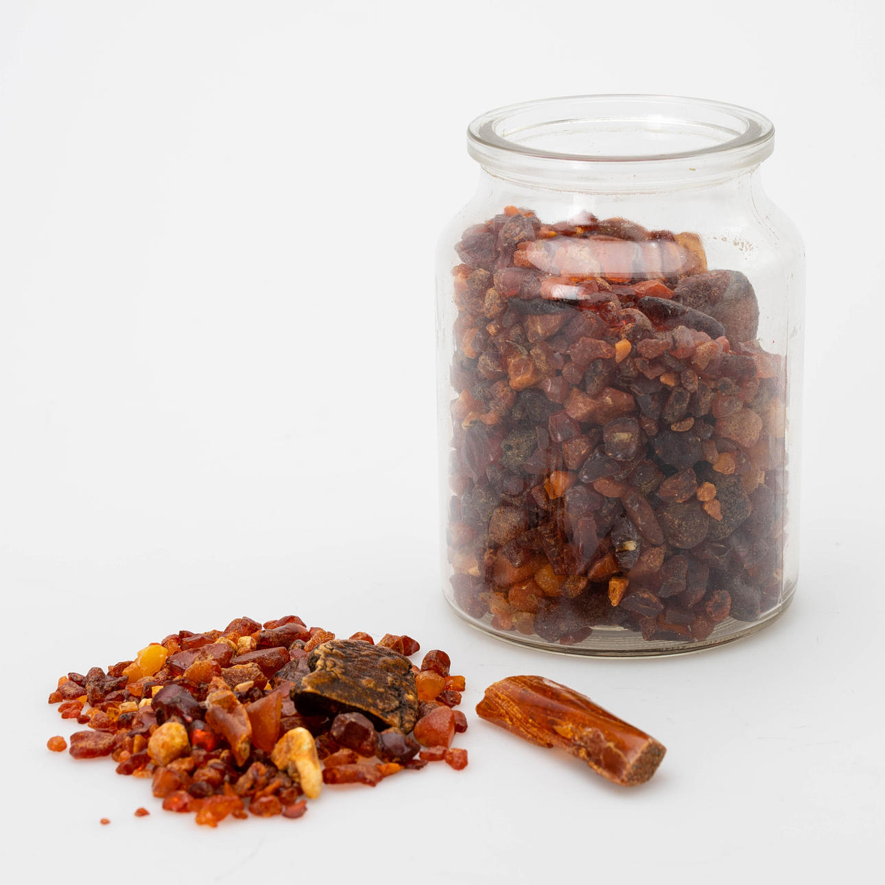 Colección de ámbar de Dinamarca.