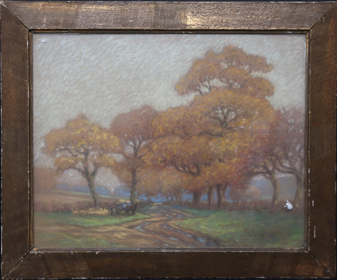 L.G.LINNELL. Mixed media, signed.