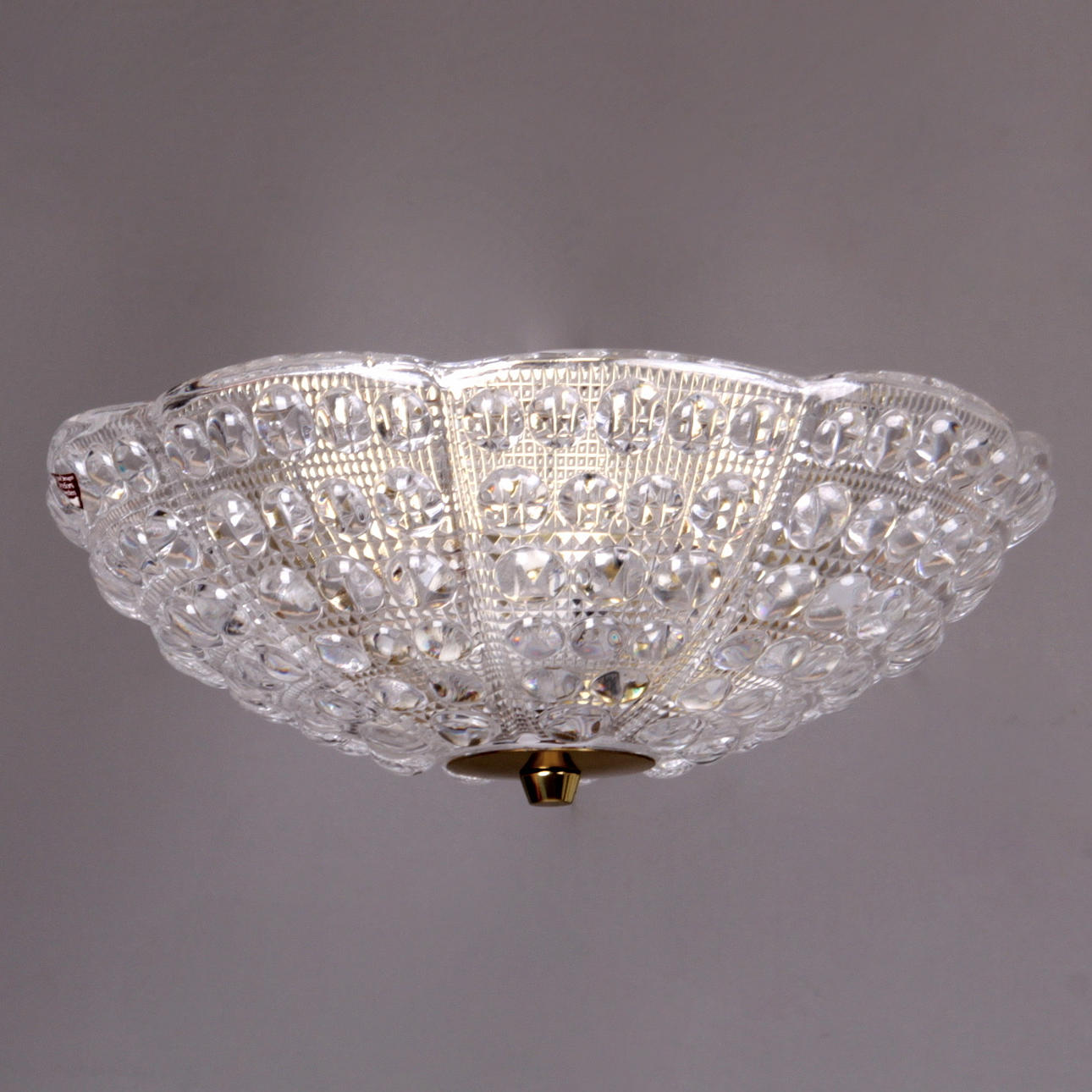 PLAFOND, mässing och glas, Carl Fagerlund, Orrefors.