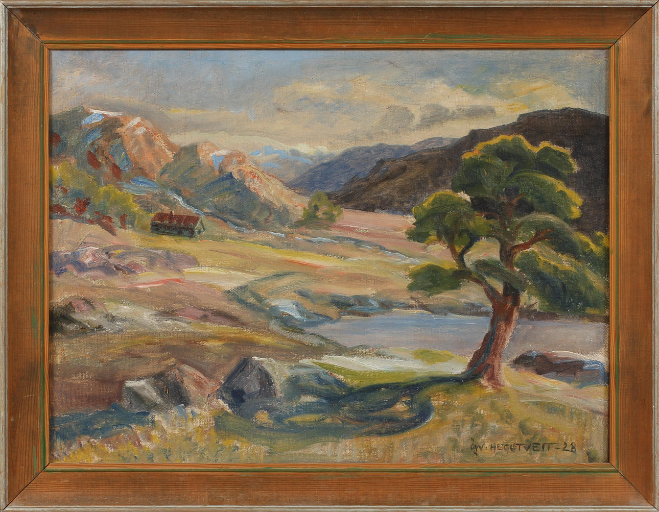 ÖYVIND HEGGTVEIT. Olja på duk, signerad och daterad -28.