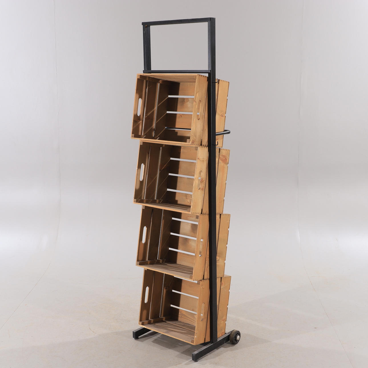 BUTIKSSTÄLL, trä/metall.