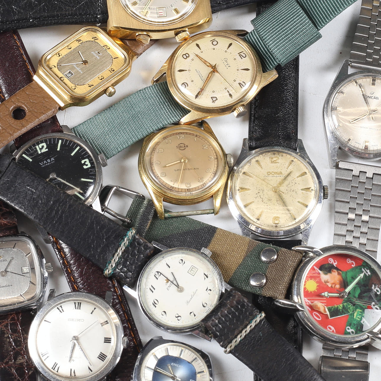 WRIST WATCH, 13 pcs, manual, 1900s.