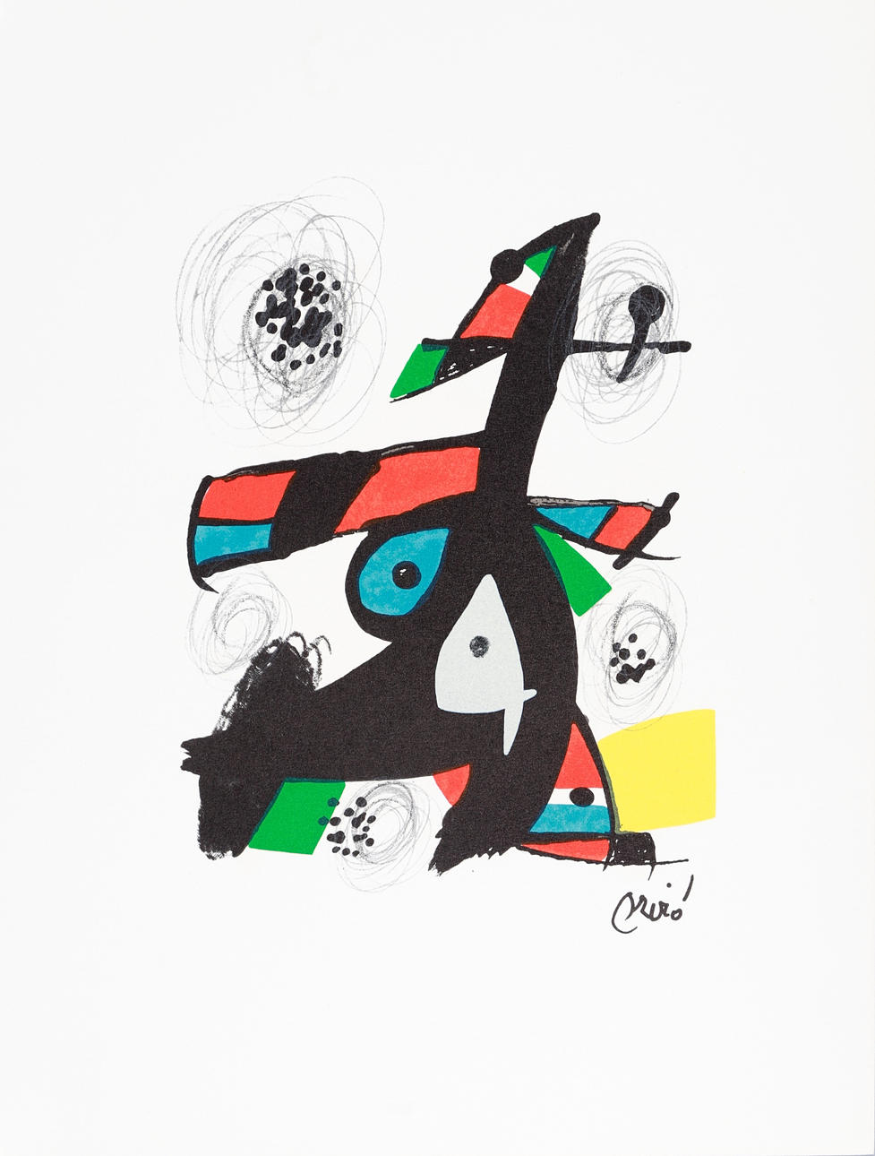 JOAN MIRÓ. EFTER. Utan titel (”La mélodie acide”).