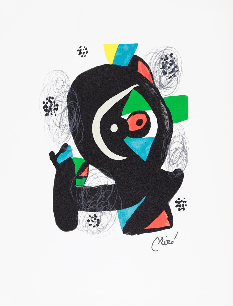 JOAN MIRÓ. EFTER. Utan titel (”La mélodie acide”).