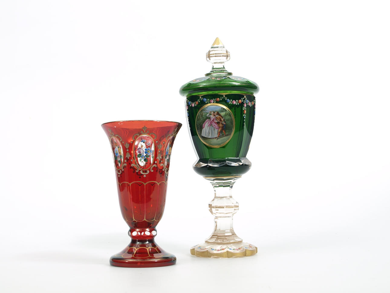 VAS OCH LOCKPOKAL, kristall, Böhmen.