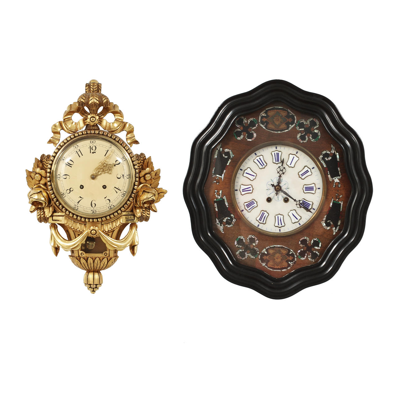 VÄGGUR, 2 st, 18/1900-tal.