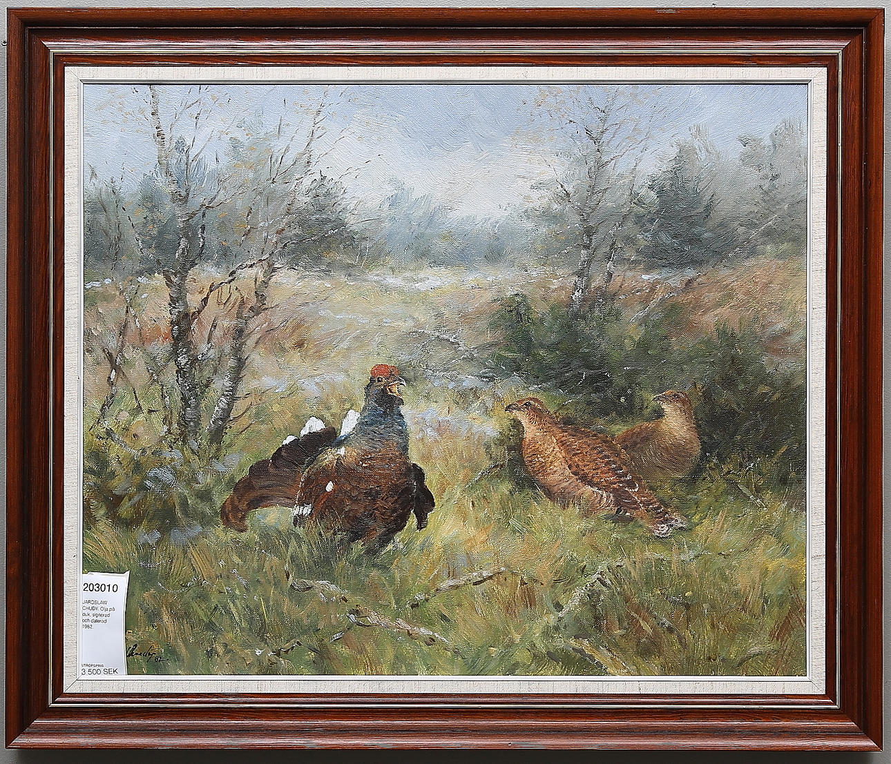 JAROSLAW CHUDY. Olja på duk, signerad och daterad 1982.