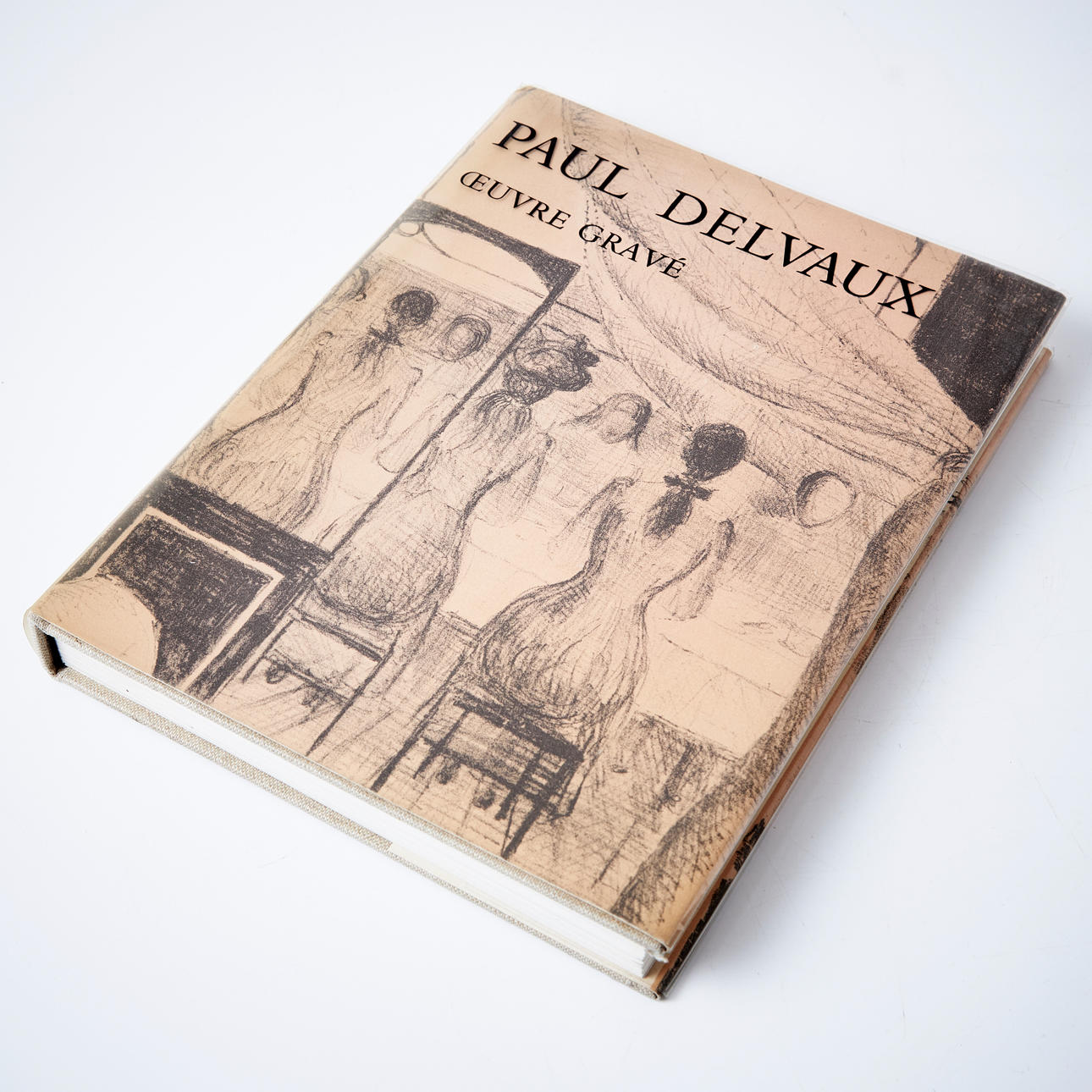 Paul Delvaux Oeuvre Gravé 1976 mit Originallithographien.