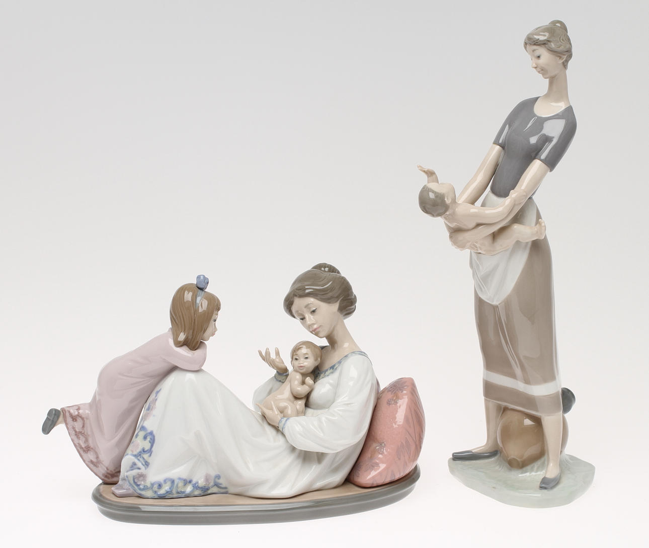 FIGURINER 2 st, porslin, lladro Spanien.