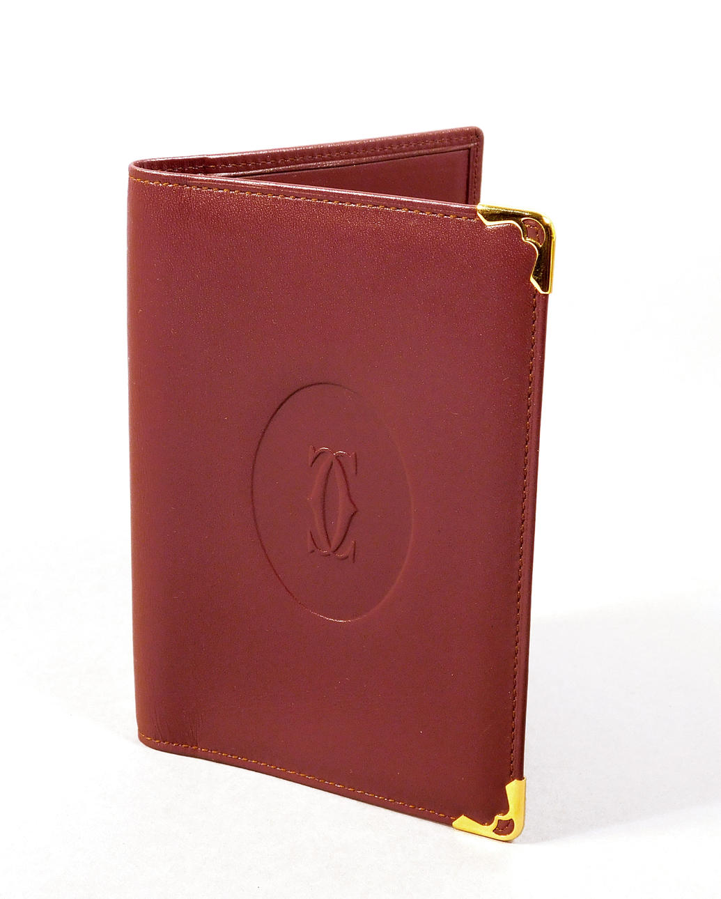 PORTADOCUMENTOS, Cartier, piel, años 90.