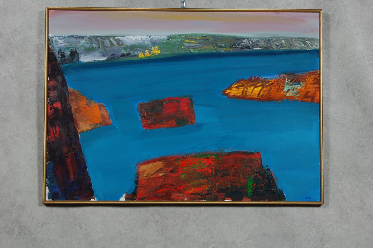 LARS BERTLE. "Norska kusten" signerad, daterad 1997.