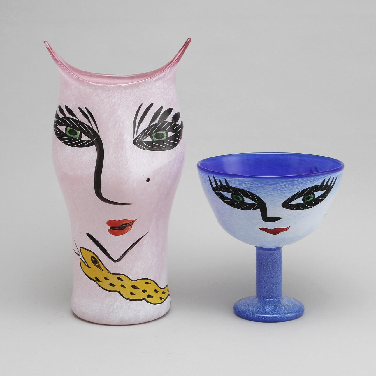 VAS OCH SKÅL, glas, Ulrica Hydman-Vallien, Kosta Boda.