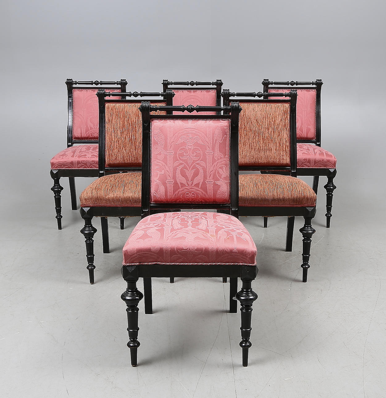 STOLAR, 6 st, nyrenässans, sent 1800-tal.