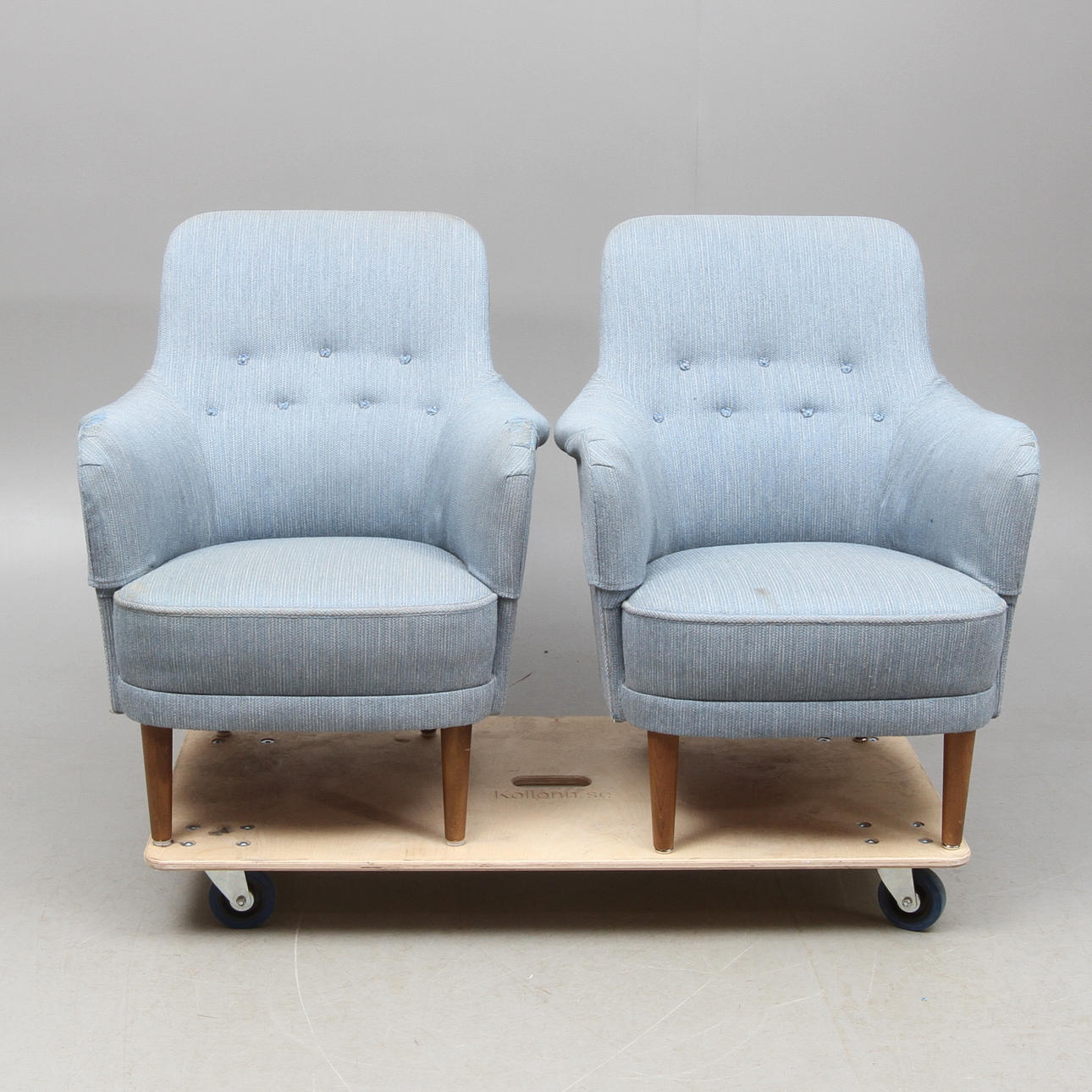 FÅTÖLJER, 2 st, "Samsas", design Carl Malmsten.