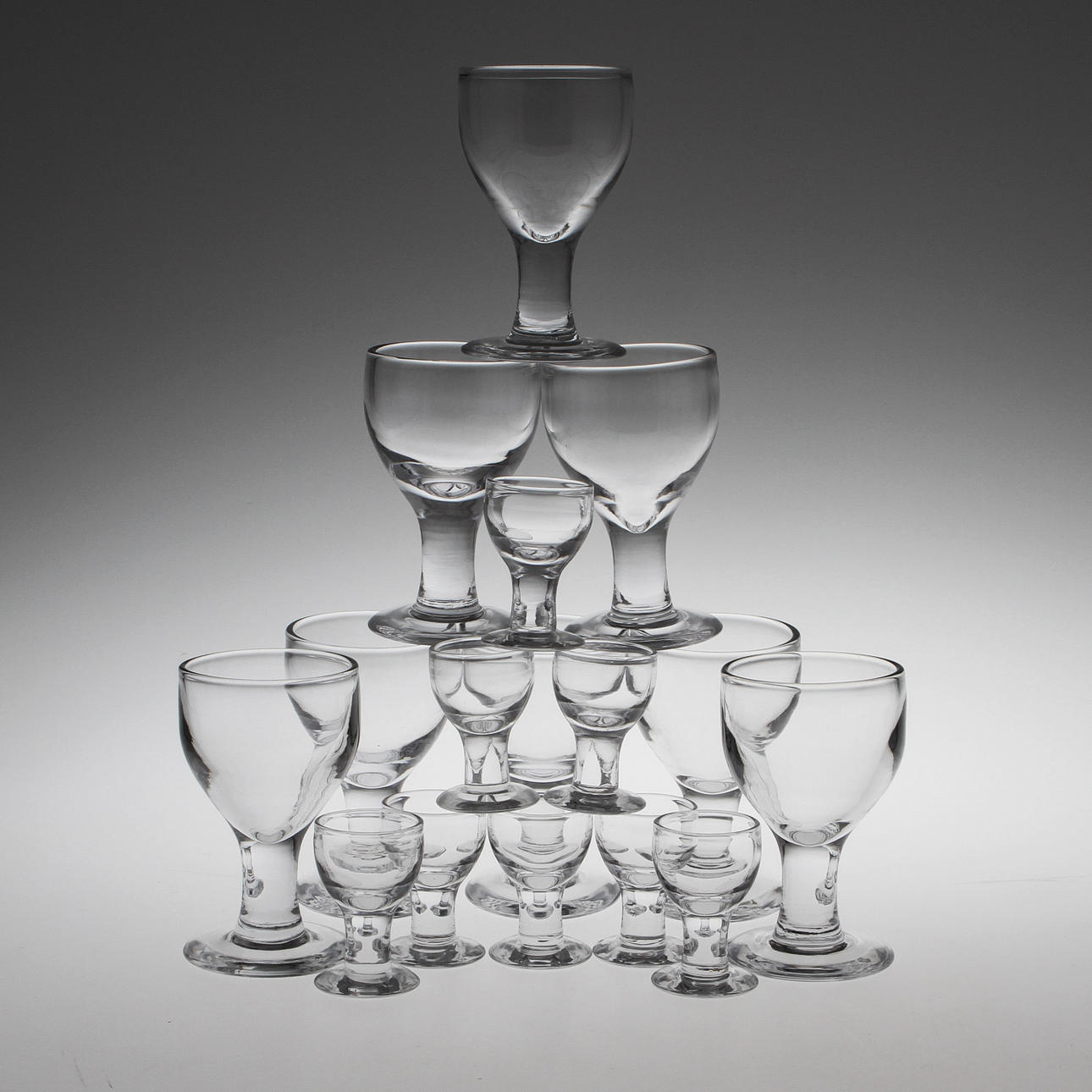 GLASSERVIS, glas, 16 delar, "Ruben", Signe Persson Melin, Boda.