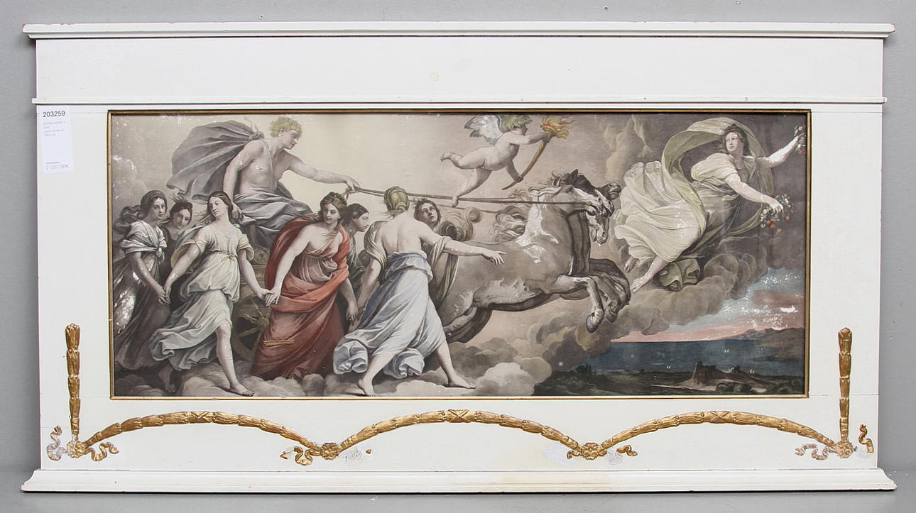 DÖRRÖVERSTYCKE, gustaviansk-stil, 1800-tal.