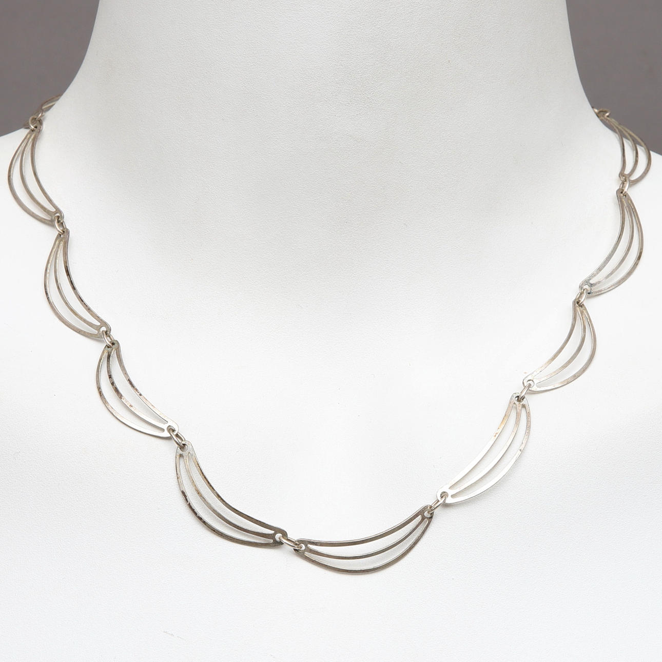 HALSKETTE, Silber, Friedrich Binder.