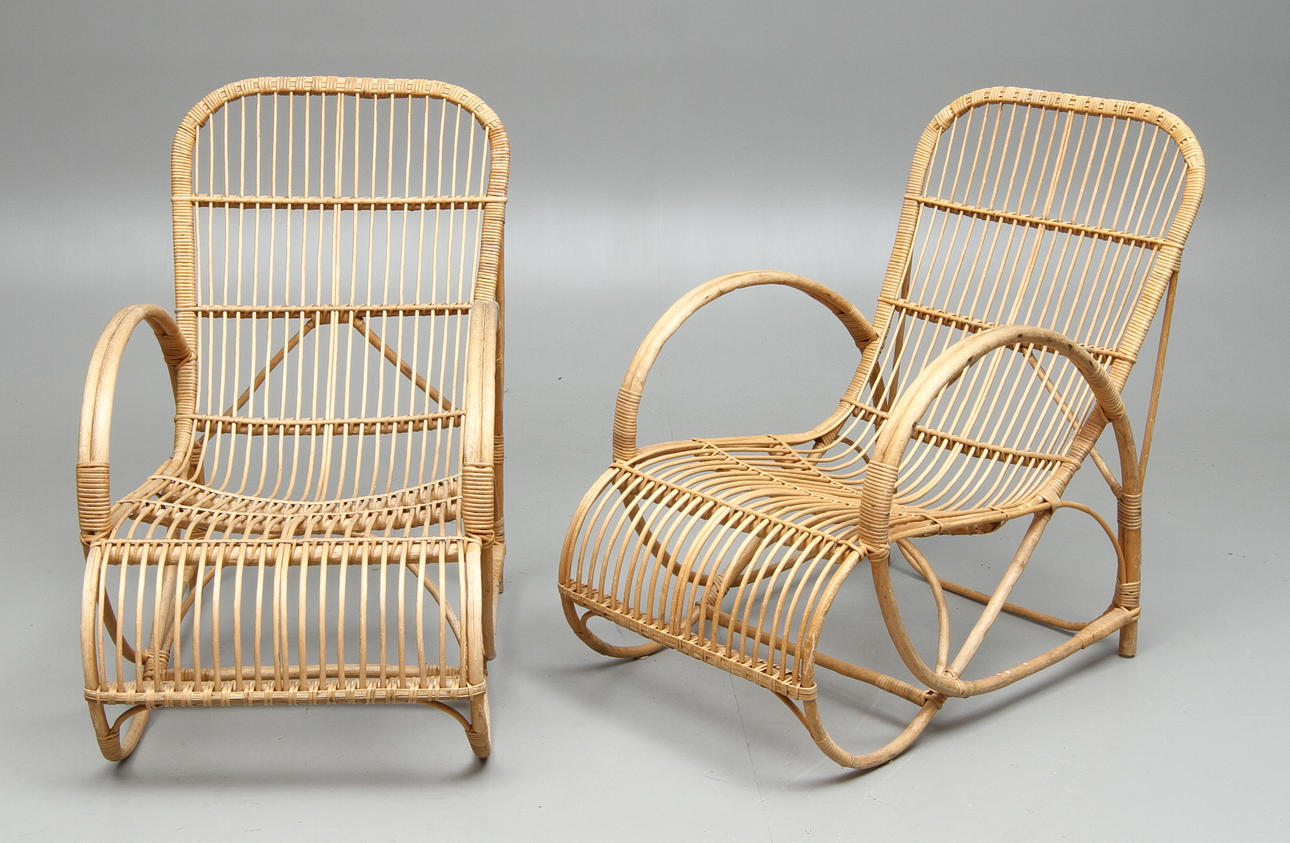 TRÄDGÅRDSFÅTÖLJER, 1 par, 1900-tal.