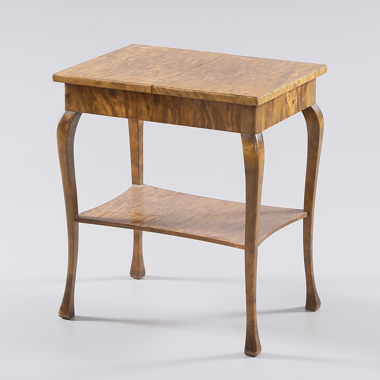 NÄHTISCH, klappbar, Holz, 20. Jahrhundert.