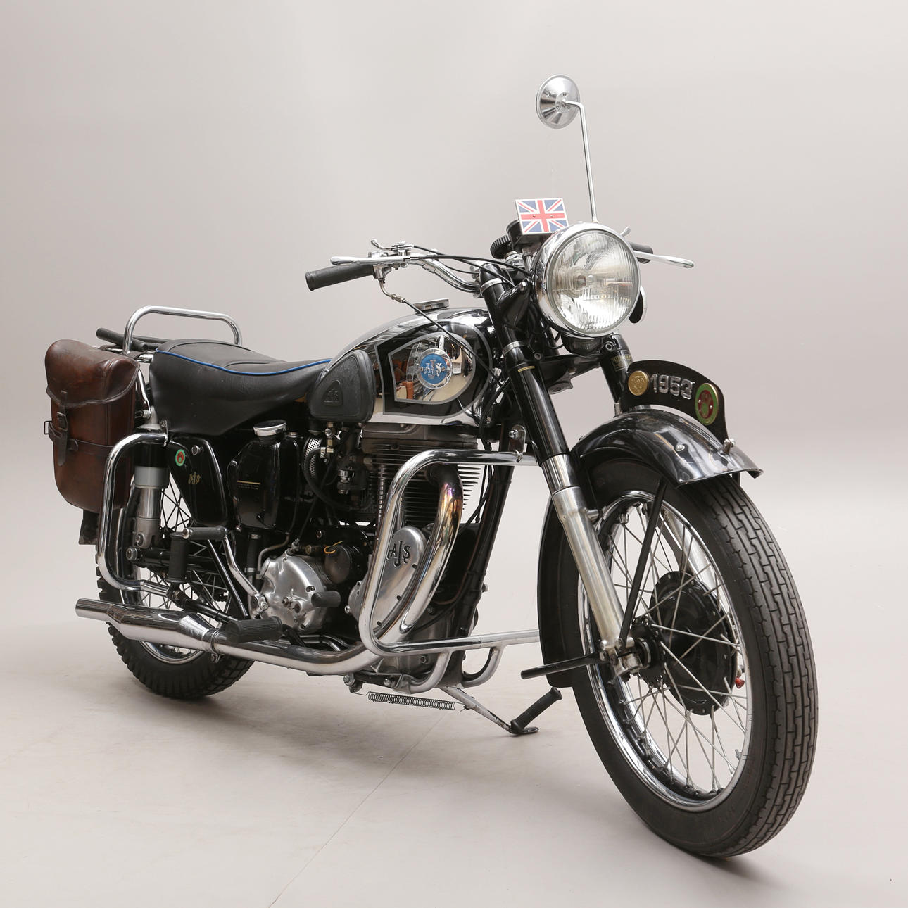 MOOTTORIPYÖRÄ, AJS 500 cc, 1953.