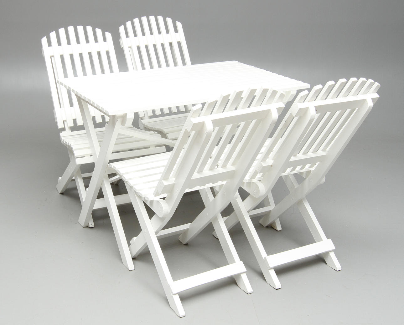 TRÄDGÅRDSMÖBLEMANG, 5 delar, 1900-tal.