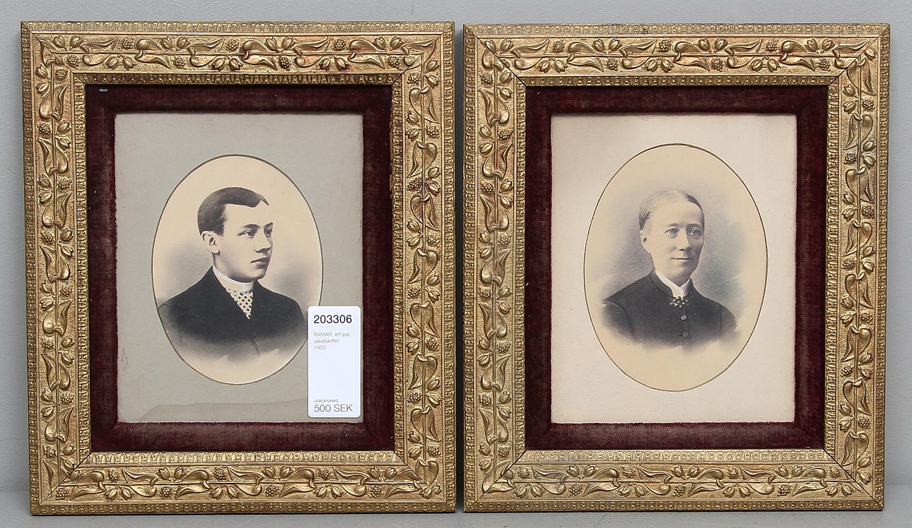RAMAR, ett par, sekelskiftet 1900.