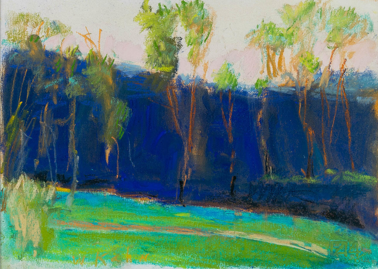 WOLF KAHN (1927-2020). Blue/Green.