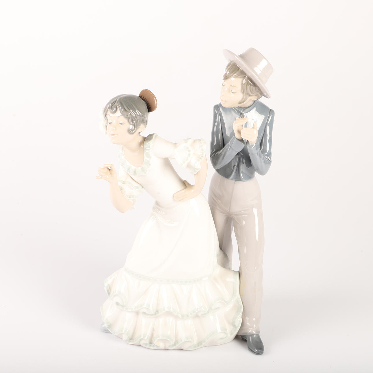 FIGURIN, danspar, porslin, Nao.