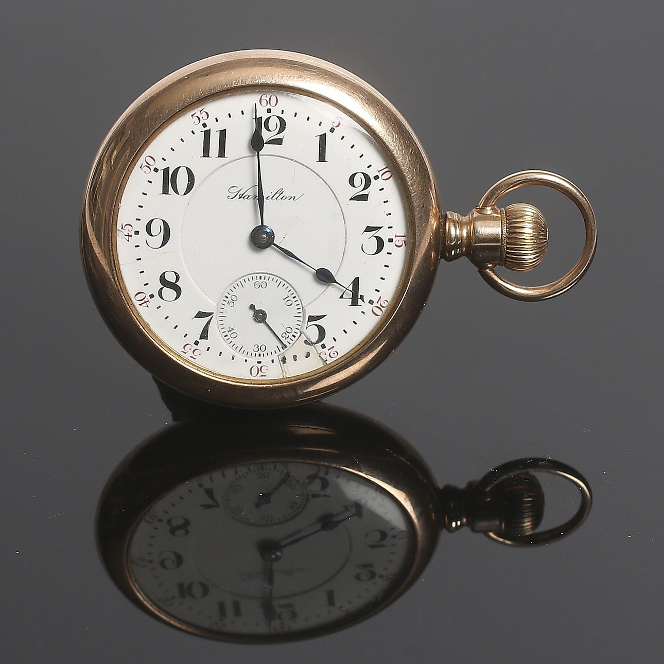 FICKUR, gulddublé, "Hamilton, 1800-talets slut.