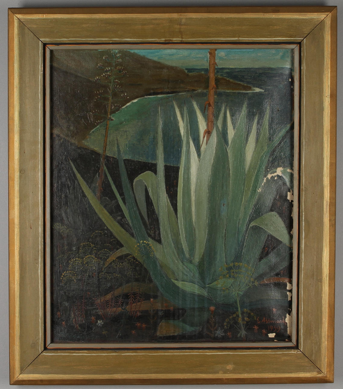 ERIC ALSMARK. Landskapsmotiv, olja på duk, signerad och daterad 1939.