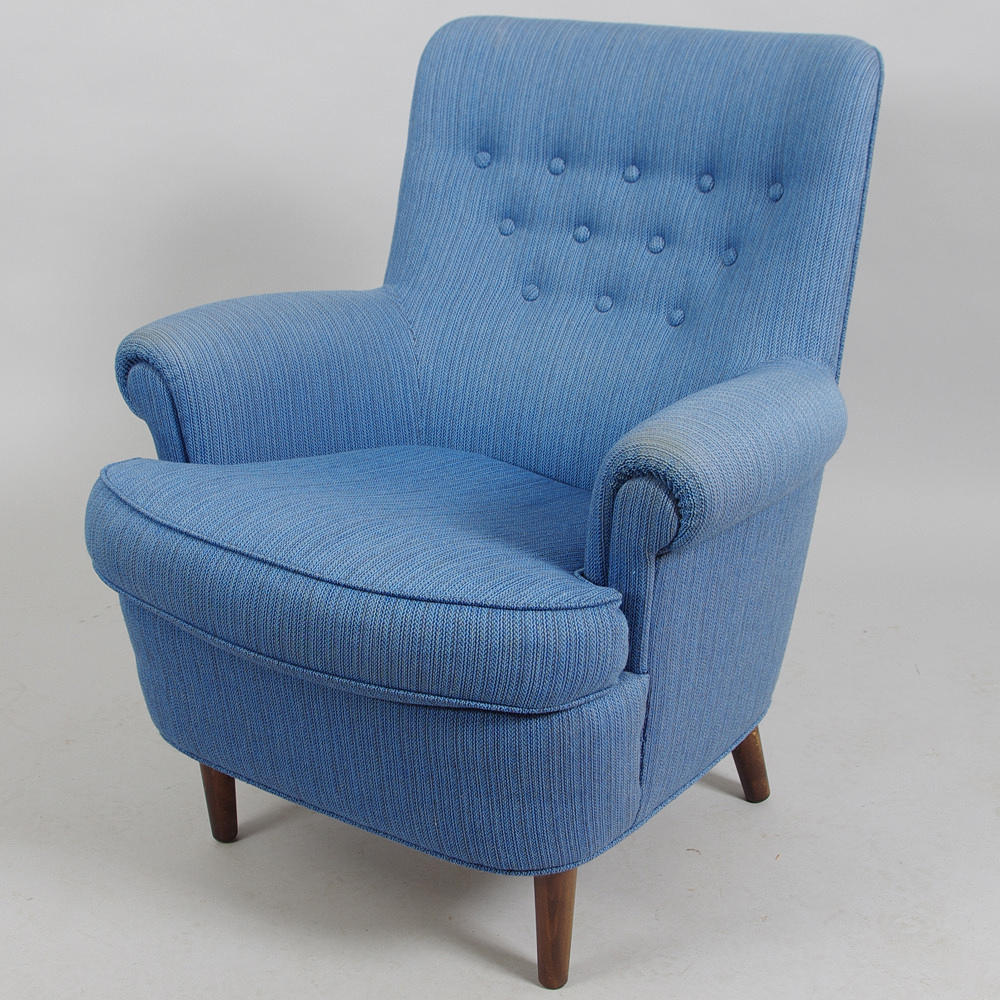 FÅTÖLJ, "Hemmakväll", design Carl Malmsten, O.H. Sjögren, Tranås.