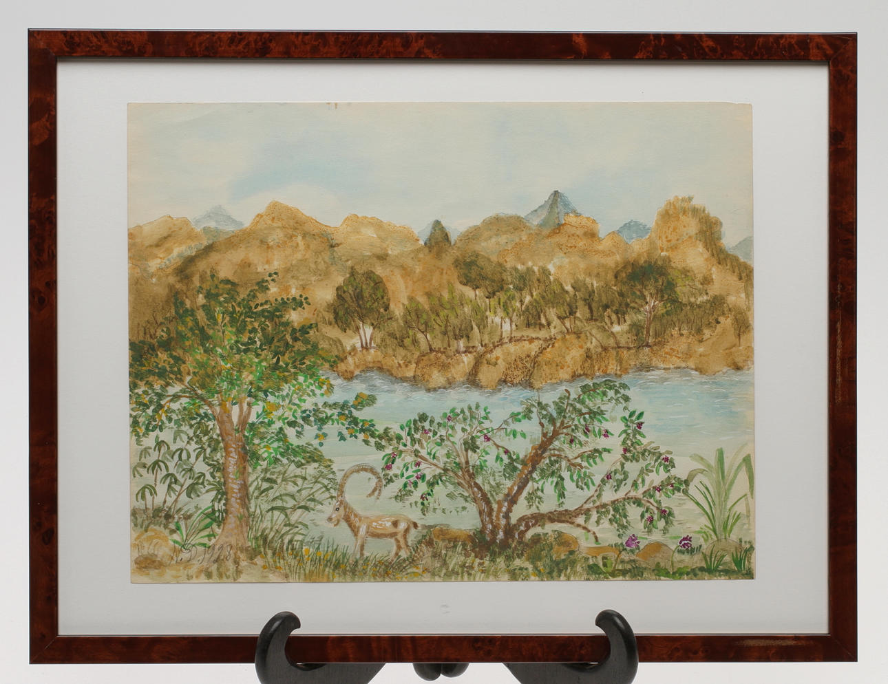 NILS VON DARDEL. TILLSKRIVEN. Mexikansk Bergobock, akvarell, monogramsign och dat 1928.