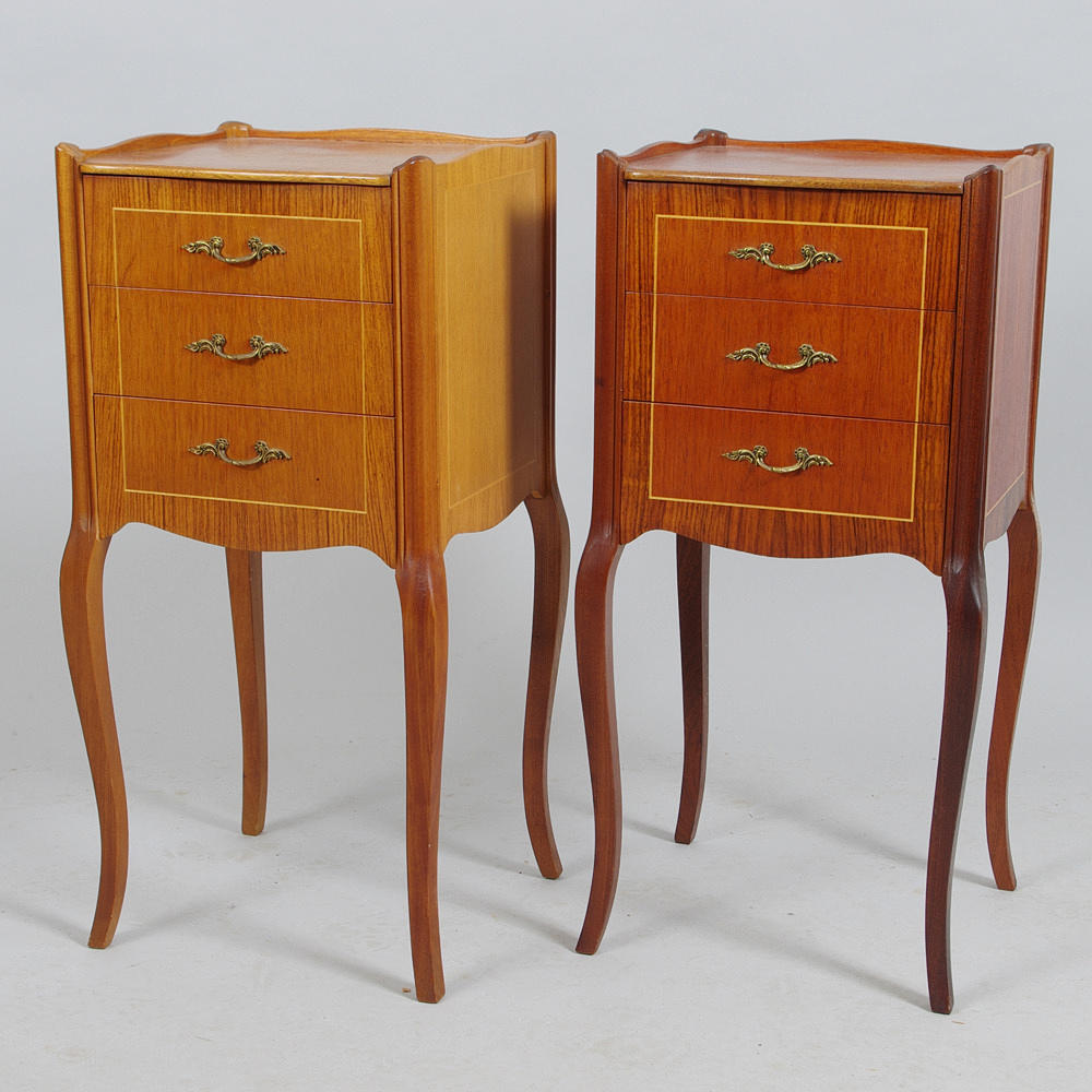 BYRÅAR, 1 par, mahogny, rokokostil.