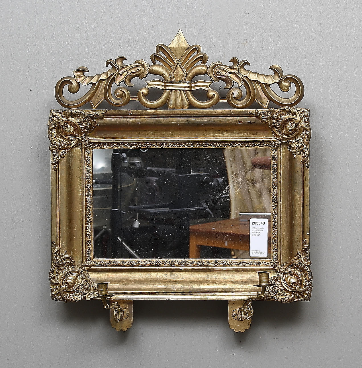 SPEGELLAMPETT, Oscariansk, 1800-talets andra hälft.