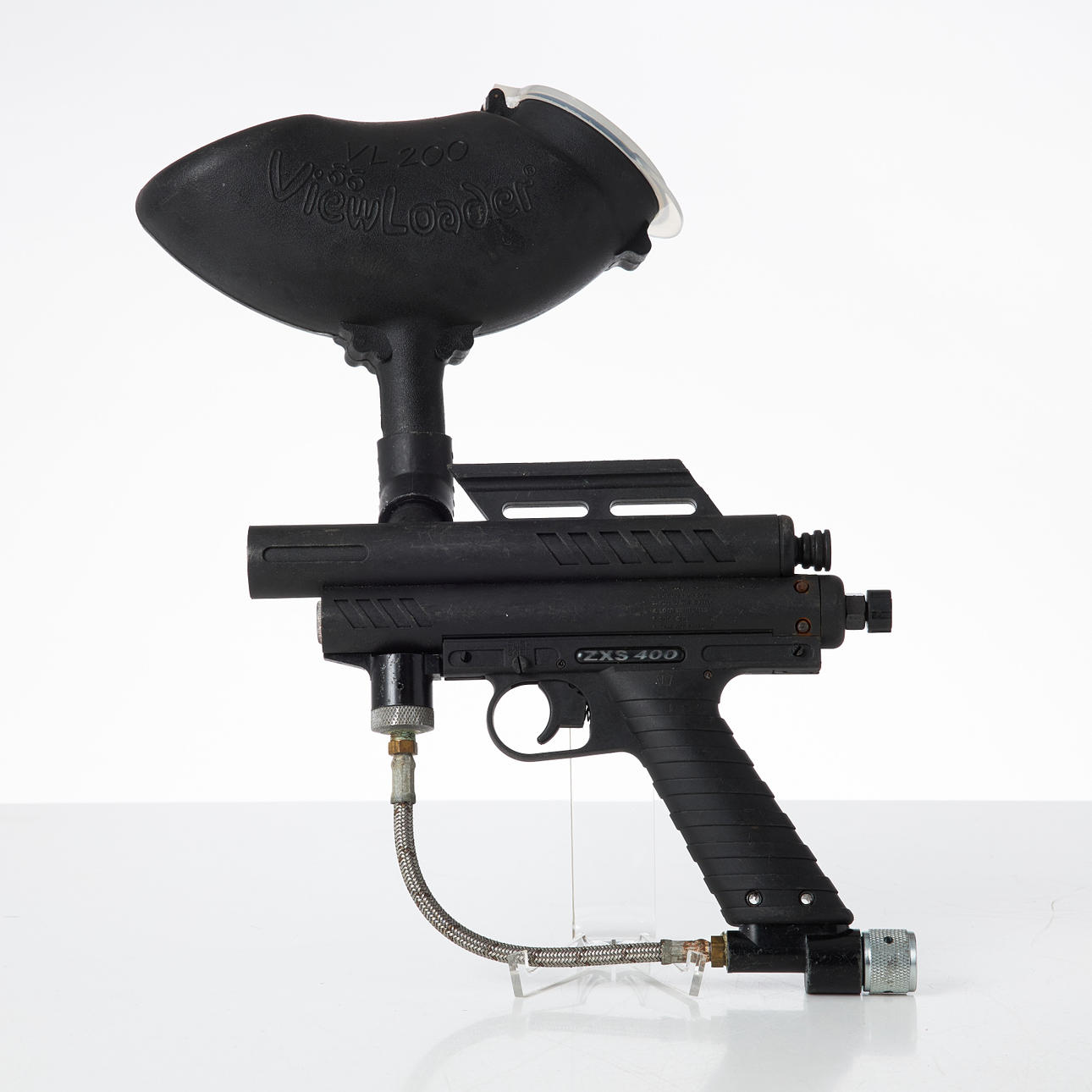 ZAP ZXS 400 paintball gun / chips, with container / barrel