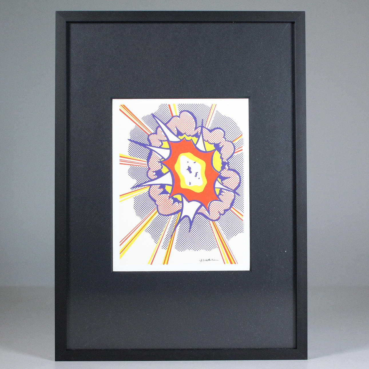 ROY LICHTENSTEIN. 'Blast', print.