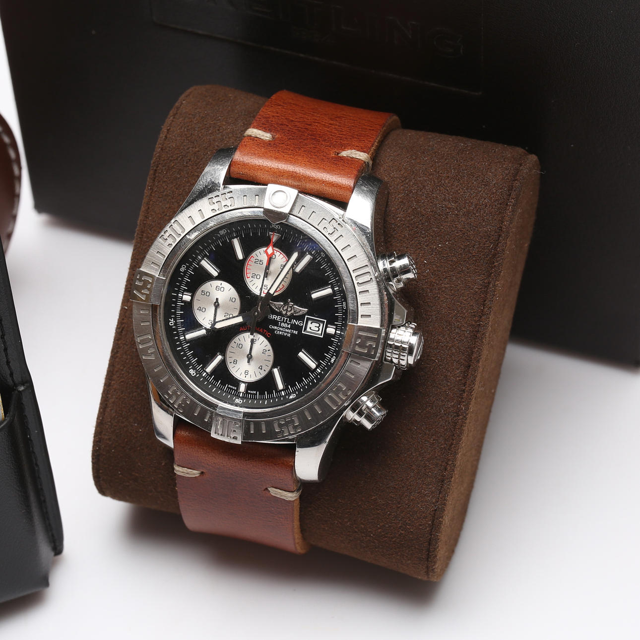 BREITLING, 48mm, automatic, steel, date, Super Avenger 2.