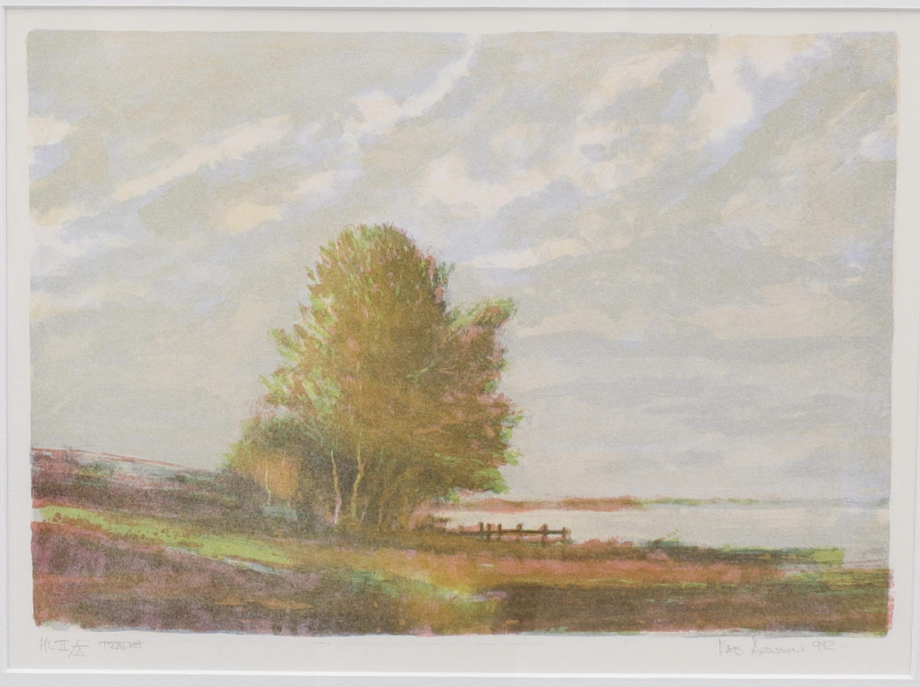MATS ARONSSON. Lithograph, "The Tree", numbered HC II/X, dated 92.