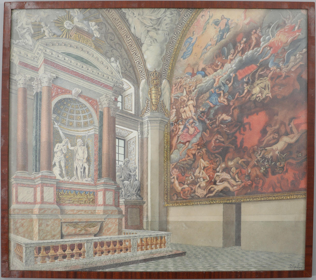 FRITIOF ÅBERG. Mixed media, signed.