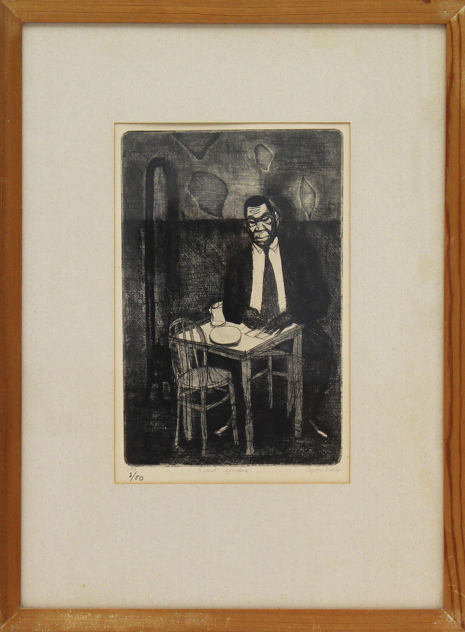 Parti konst (6). Etsning. Axel Tallberg och Björn Berg.