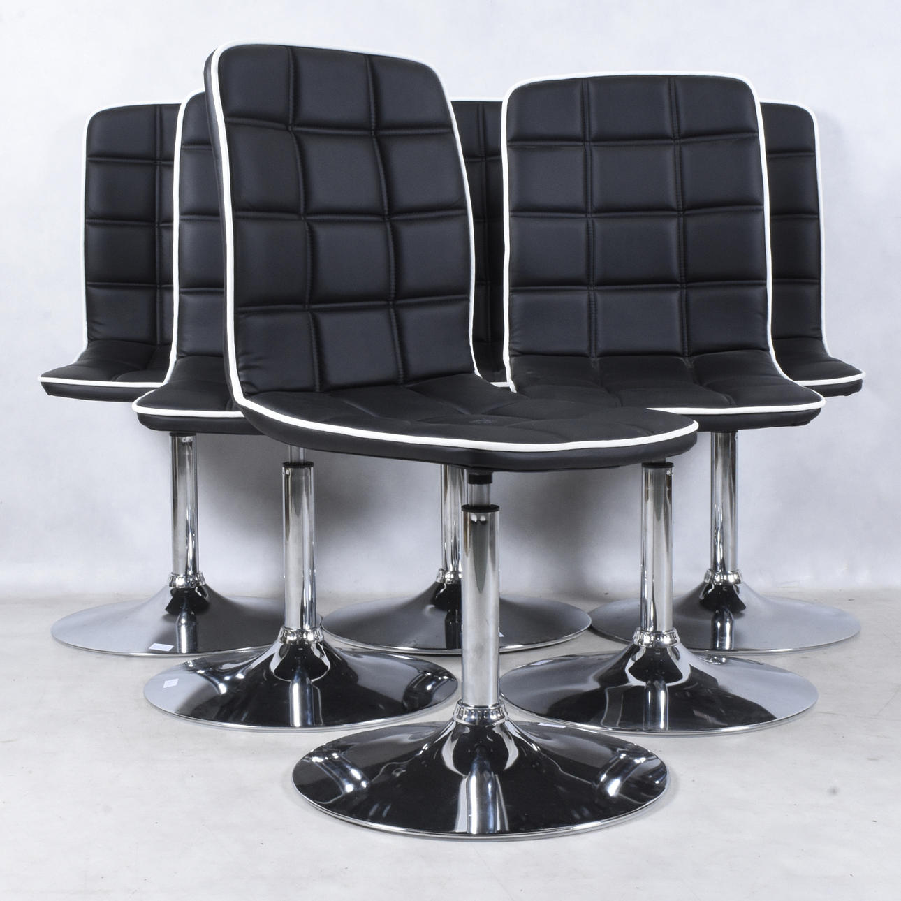 STOLAR, 6 st,Modell Ginto, Interstil. 1900-talets andra hälft.