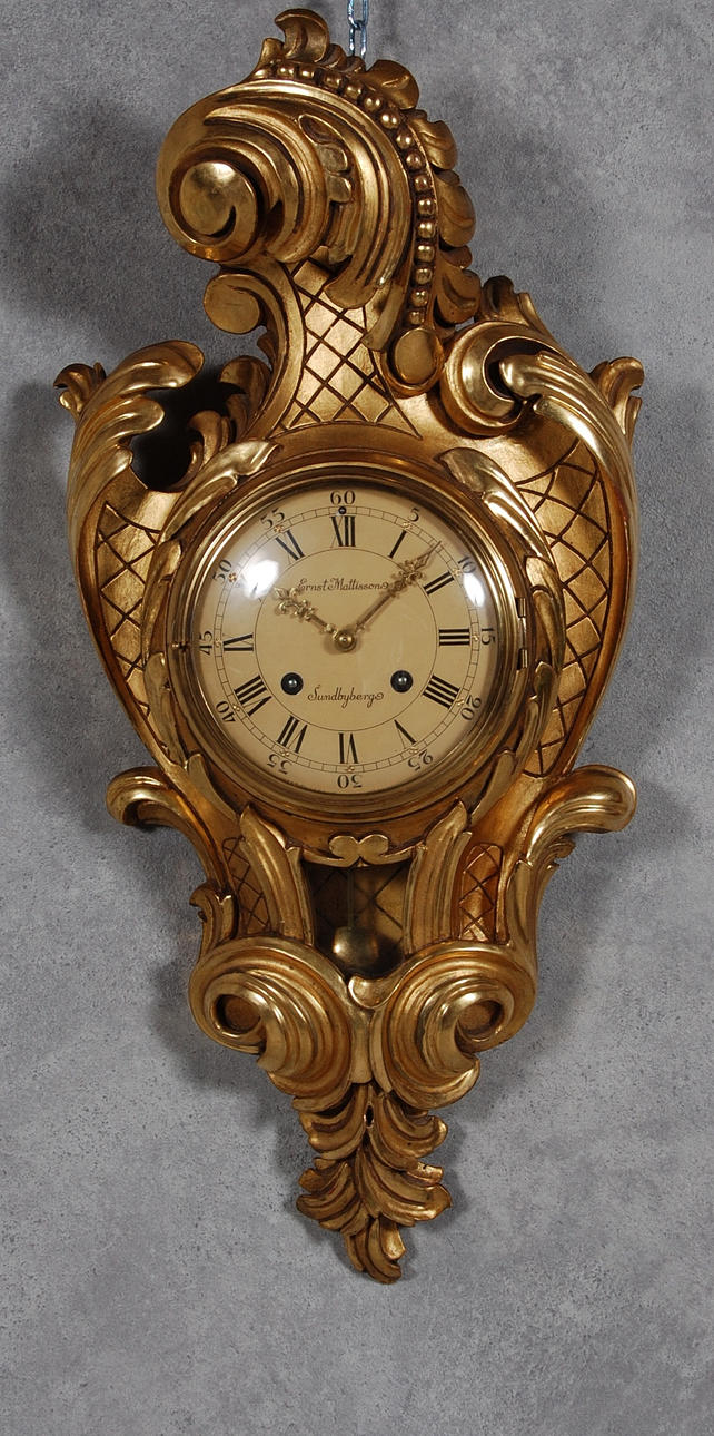 VÄGGPENDYL, rokoko stil, Mattisson Sundbyberg.