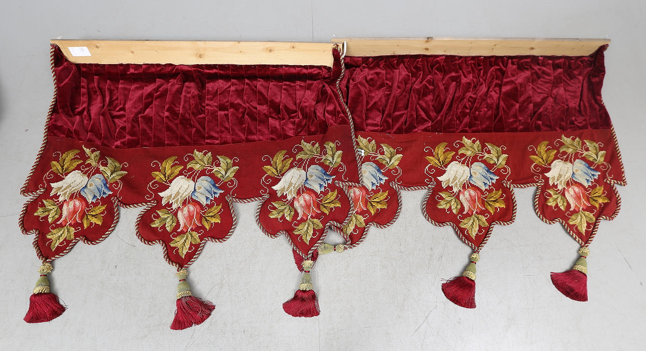 GARDINVÅDER, 2 st, 1900 tal.